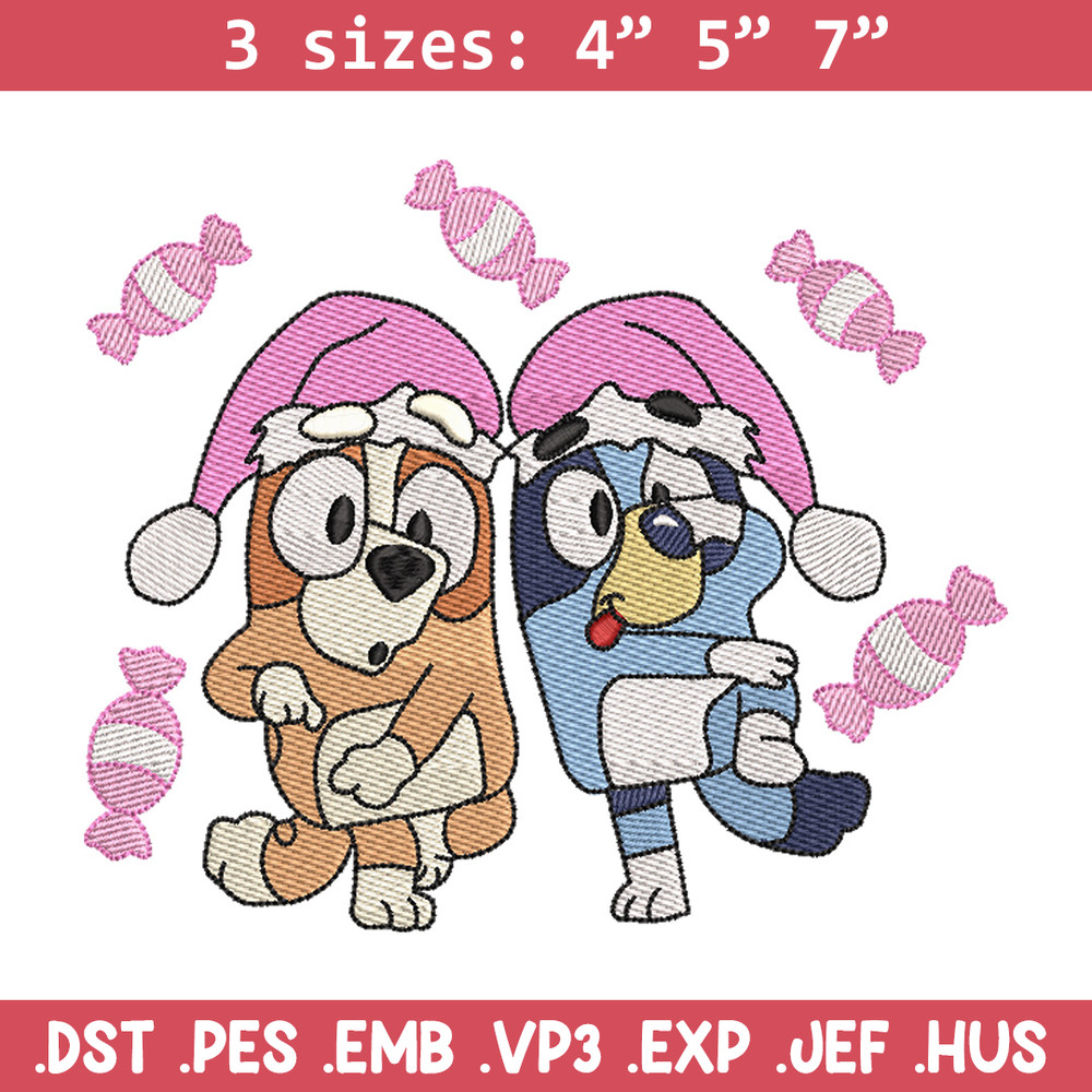 Bluey funny embroidery design, Bluey embroidery, Chrismas design, Embroidery file, Embroidery shirt, Digital download.jpg