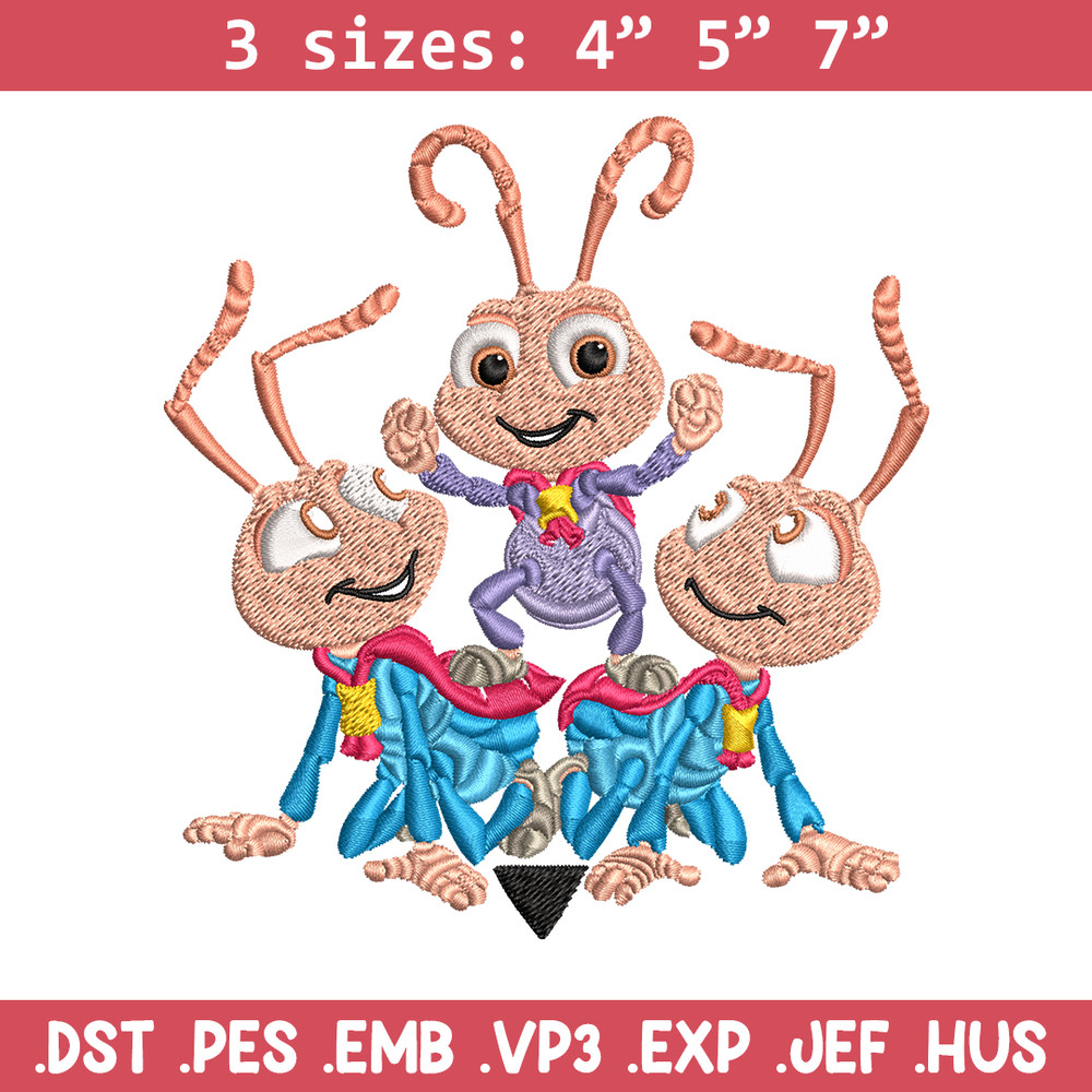 Bug's Life logo Embroidery design, Bug's Life logo Embroidery, cartoon design, Embroidery File, Digital download..jpg