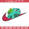 Bulbasaur x nike Embroidery Design, Pokemon Embroidery, Embroidery File, Nike Embroidery, Anime shirt, Digital download.jpg