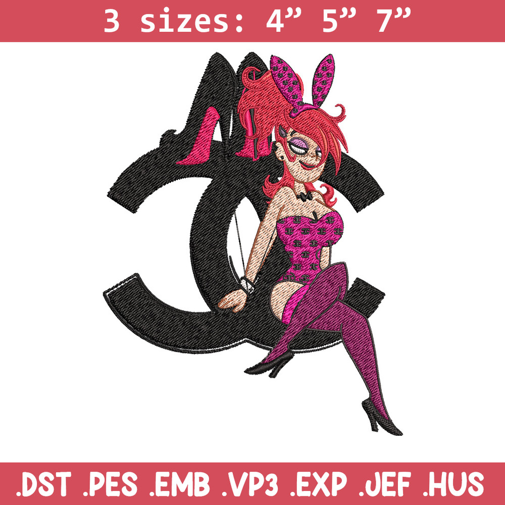 Bunny girl gucci Embroidery Design, Gucci Embroidery, Brand Embroidery, Embroidery File, Logo shirt, Digital download.jpg