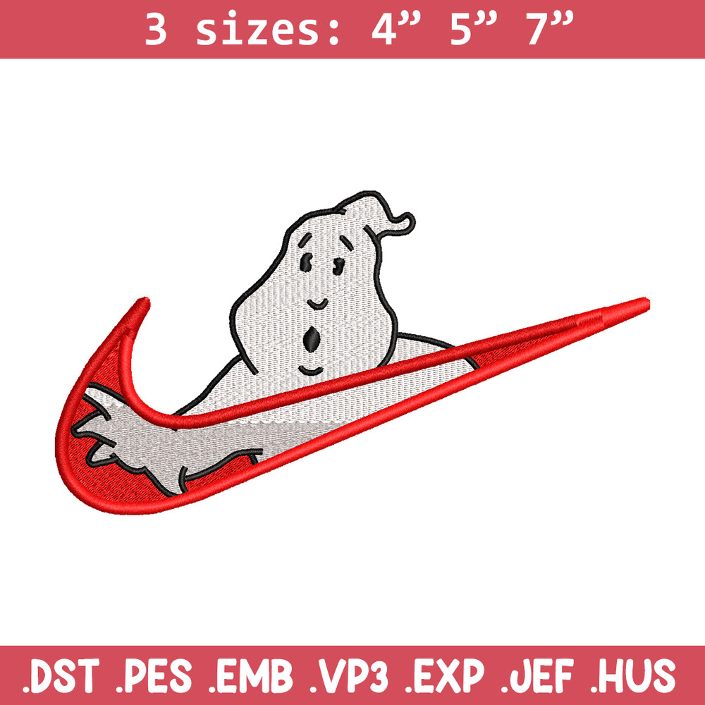 Casafantasmas nike embroidery design, Ghostbusters embroidery, nike design, movie design, movie shirt, Digital download.jpg