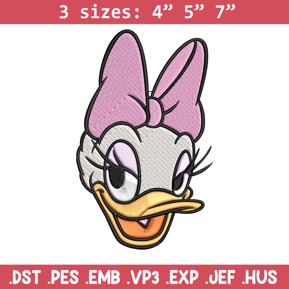 Daisy Duck Embroidery Design, Disney Embroidery, Embroidery design, cartoon shirt, Embroidery File, Digital download..jpg