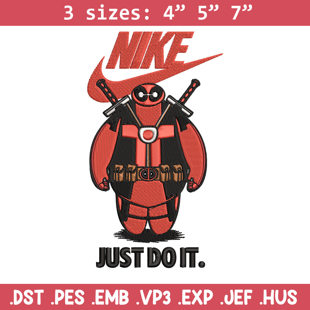 Deadpool funny Nike Embroidery design, Deadpool funny Embroidery, Nike design, Embroidery file, Instant download..jpg