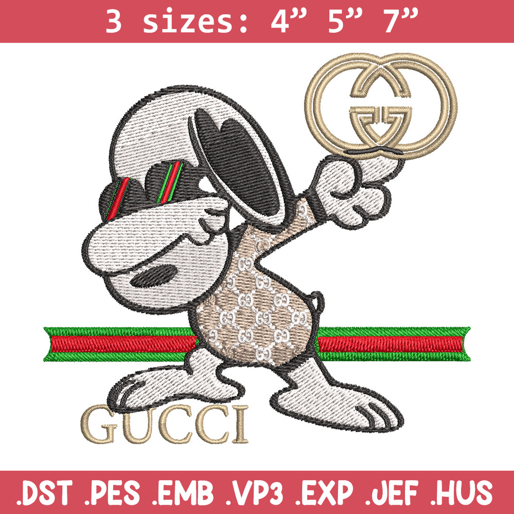 Dog cute gucci Embroidery Design, Gucci Embroidery, Embroidery File, Logo shirt, Sport Embroidery, Digital download..jpg