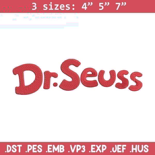 Dr seuss logo Embroidery Design, Dr seuss Embroidery, Embroidery File, Embroidery design, Digital download..jpg