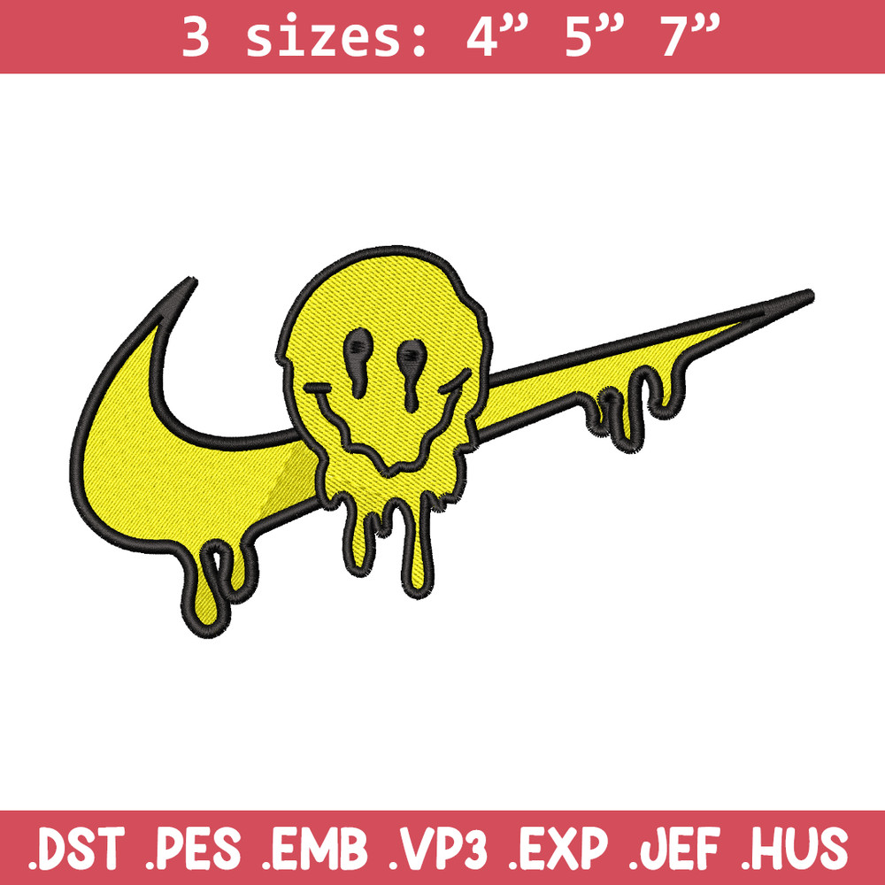 Emoji smile nike embroidery design, Emoji embroidery, nike design, embroidery file, logo shirt, Digital download.jpg