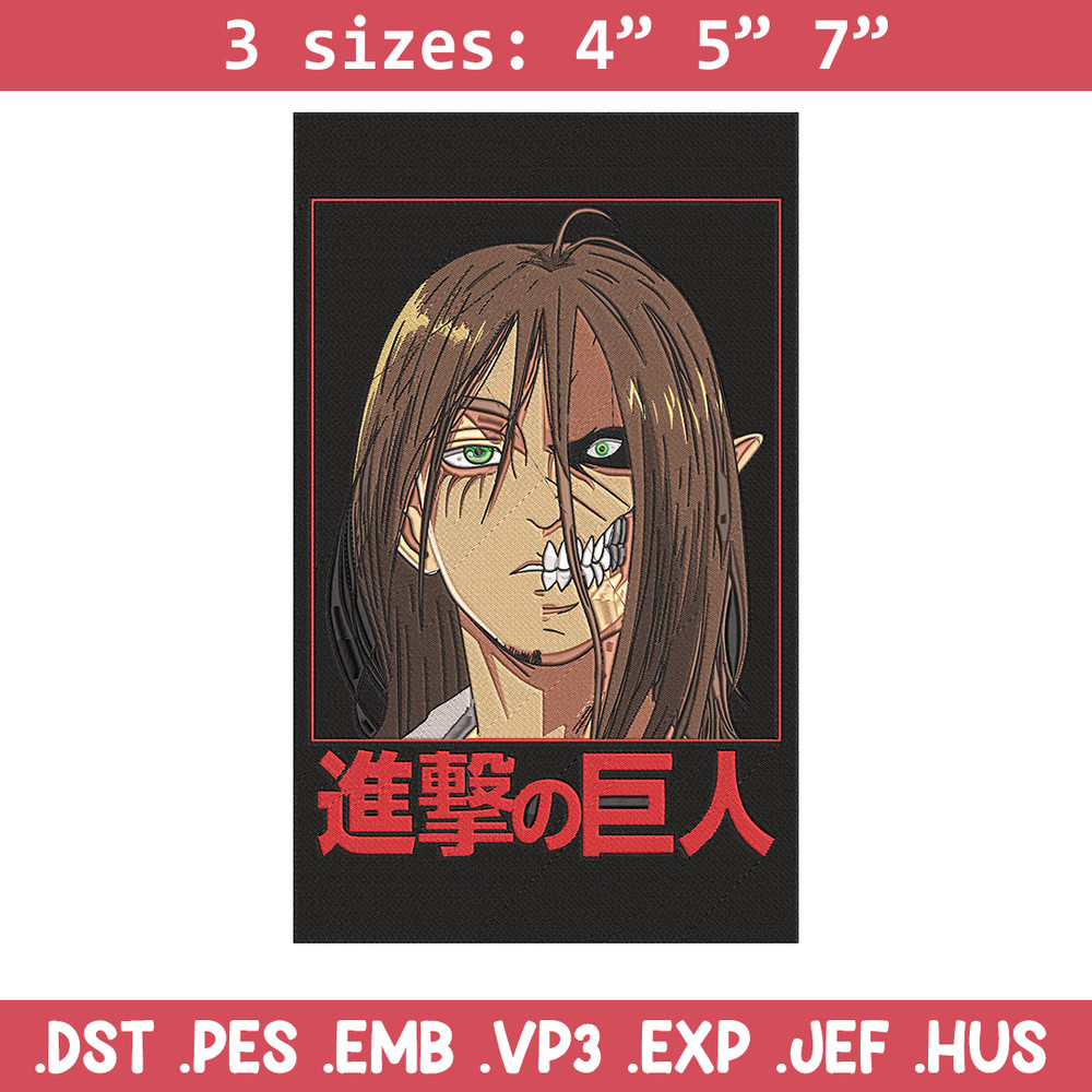 Eren form Embroidery Design, Aot Embroidery,Embroidery File, Anime Embroidery,Anime shirt,Digital download.jpg