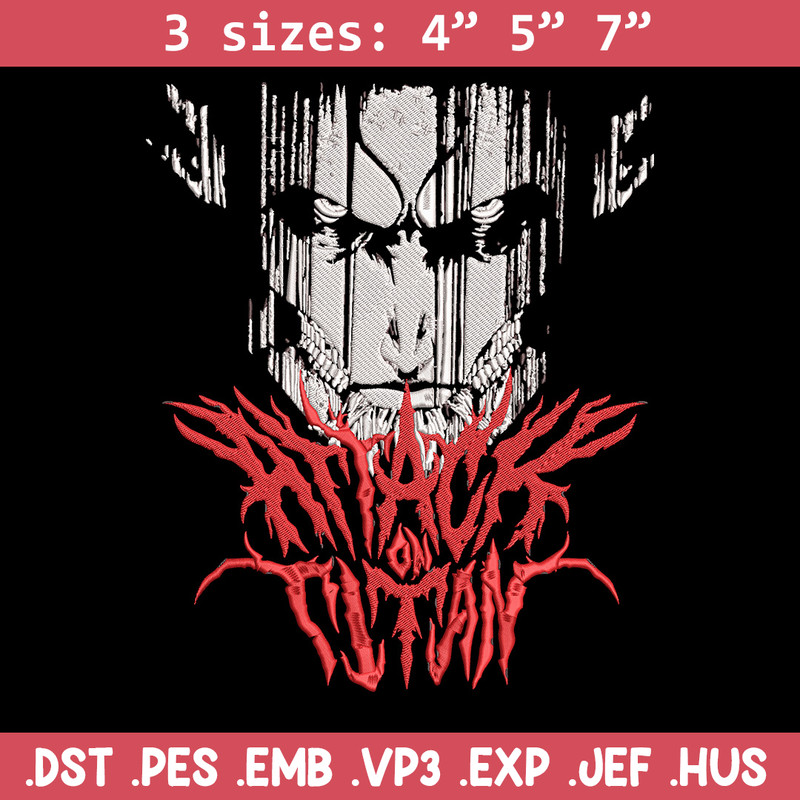 Eren poster Embroidery Design, Aot Embroidery,Embroidery File, Anime Embroidery, Anime shirt,Digital download..jpg