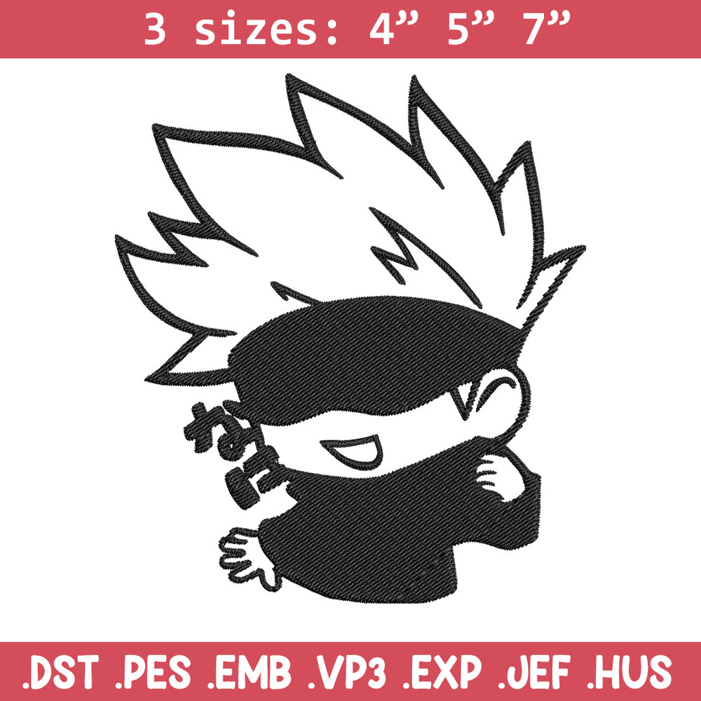Gojo cute Embroidery Design,Jujutsu Embroidery, Embroidery File, Anime Embroidery, Anime shirt, Digital download.jpg