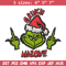 Grinch Middle Finger Embroidery design, Grinch christmas Embroidery, Embroidery File, Grinch design, Instant download..jpg
