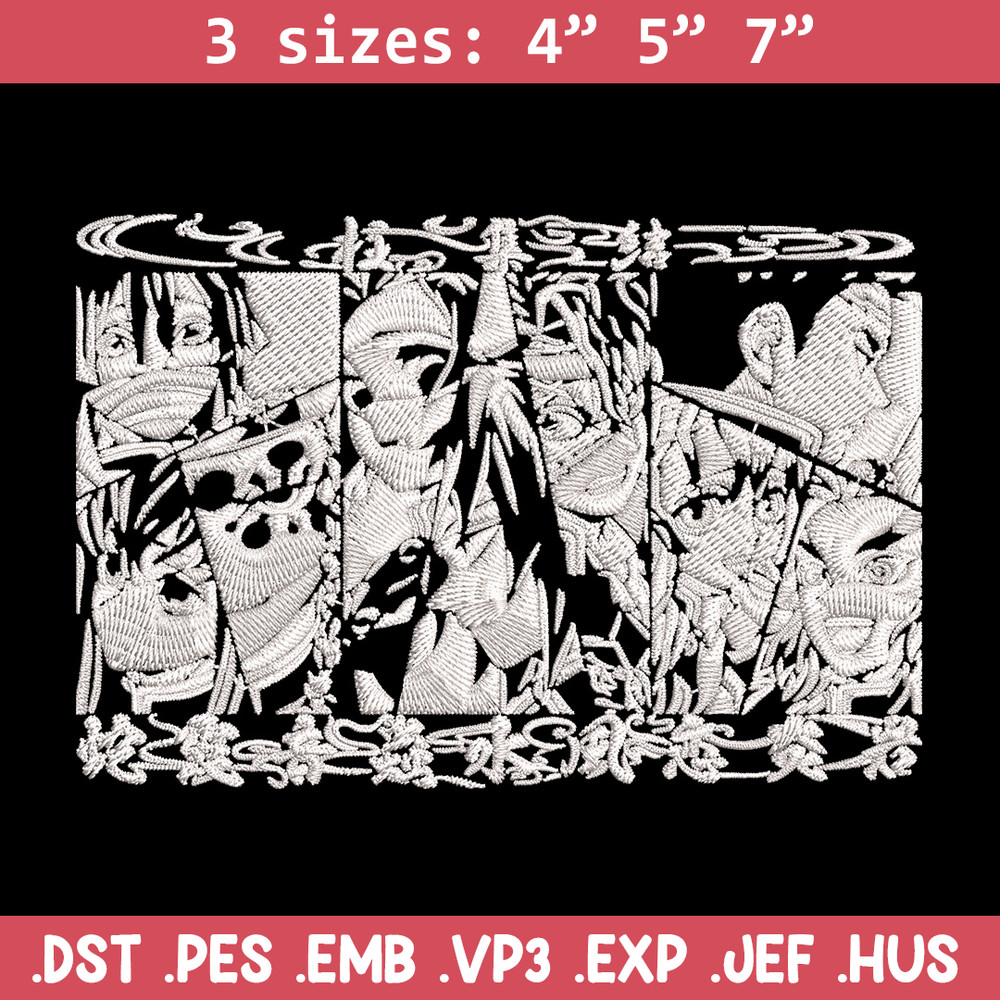 Hashira poster Embroidery Design, Demon slayer Embroidery, Embroidery File, Anime Embroidery, Digital download.jpg