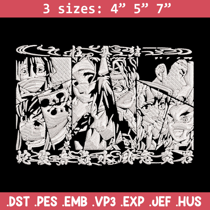 Hashira poster Embroidery Design, Demon slayer Embroidery, Embroidery File, Anime Embroidery, Digital download.jpg