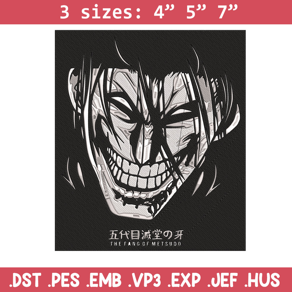 Kanoh Agito Embroidery Design,Kengan Ashura Embroidery, Embroidery File, Anime Embroidery, Anime shirt, Digital download.jpg
