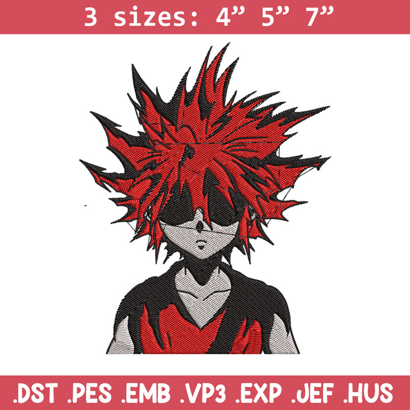 Killua Embroidery Design, Hunter x hunter Embroidery, Embroidery File, Anime Embroidery, Anime shirt, Digital download..jpg