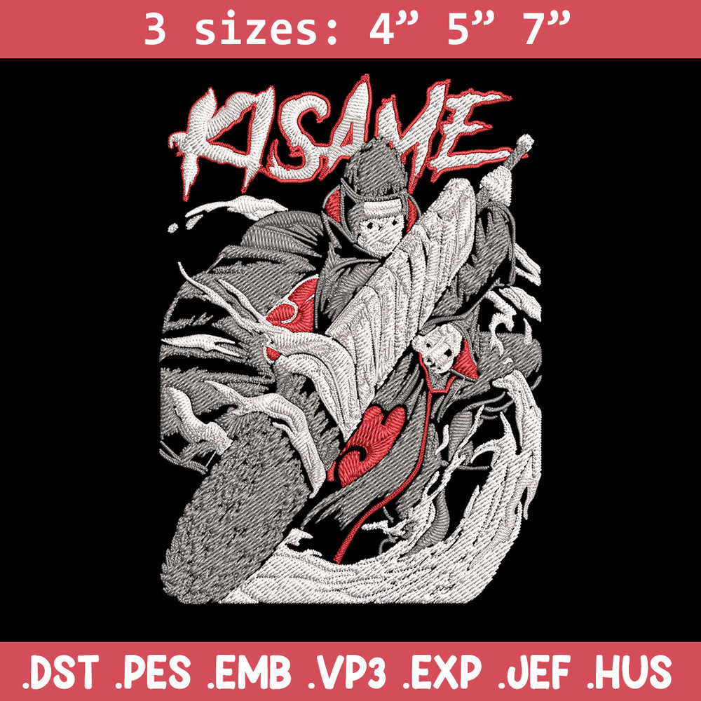 Kisame poster Embroidery Design, Naruto Embroidery,Embroidery File, Anime Embroidery, Anime shirt, Digital download.jpg