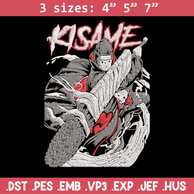 Kisame poster Embroidery Design, Naruto Embroidery,Embroidery File, Anime Embroidery, Anime shirt, Digital download.jpg