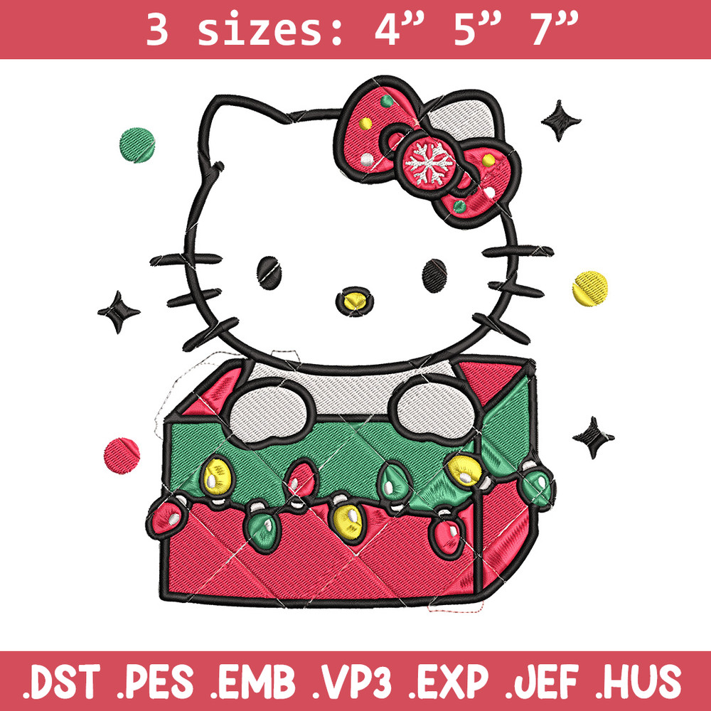 Kitty chrismas Embroidery Design, Hello kitty Embroidery, Embroidery File, Anime Embroidery,Anime shirt,Digital download.jpg