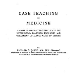 Case Teaching in Medicine 1906