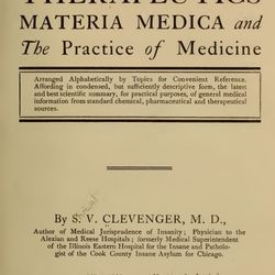 Therapeutics Materia Medica and the Practice of Medicine 1905 EBOOK
