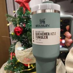 Stanley Quencher Tumbler with Lid Thermos Stainless Steel Vacuum Insulated Coffee Travel Mug