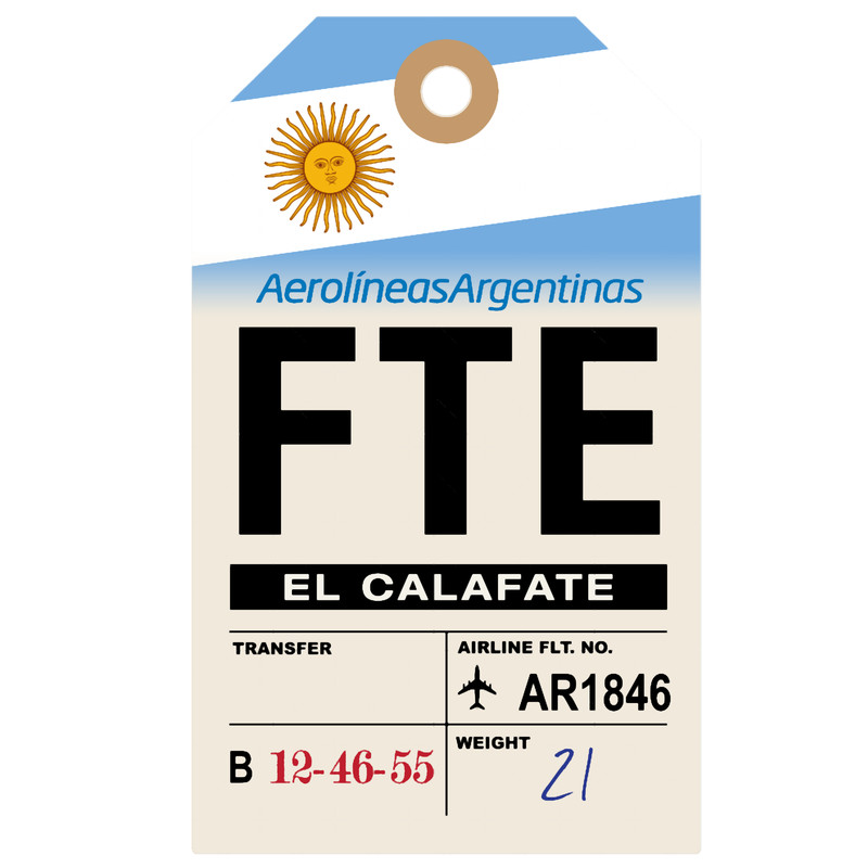 El Calafate (FTE) Argentina Airline Luggage Tag .png