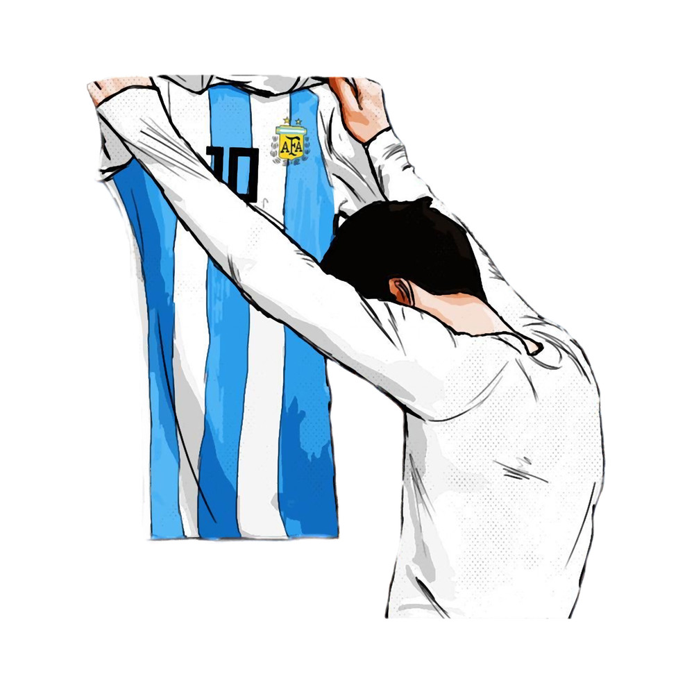 Lionel Messi holding his , Argentina copa america .png