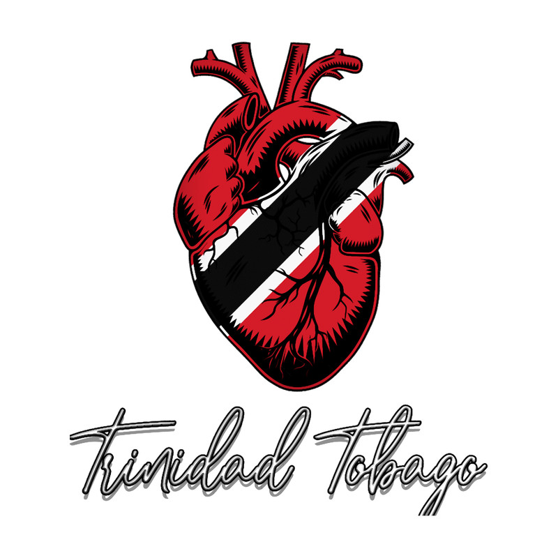 Trinidad and Tobago Heart ,Trinidad Heartbeat Pulse ,Trinidad Tee,Trinidad T,Trin.png