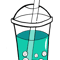 Bubble Tea TurquoiseBoba Tea Bubble Tea GiftTapioca BallsCute Boba Tea .png