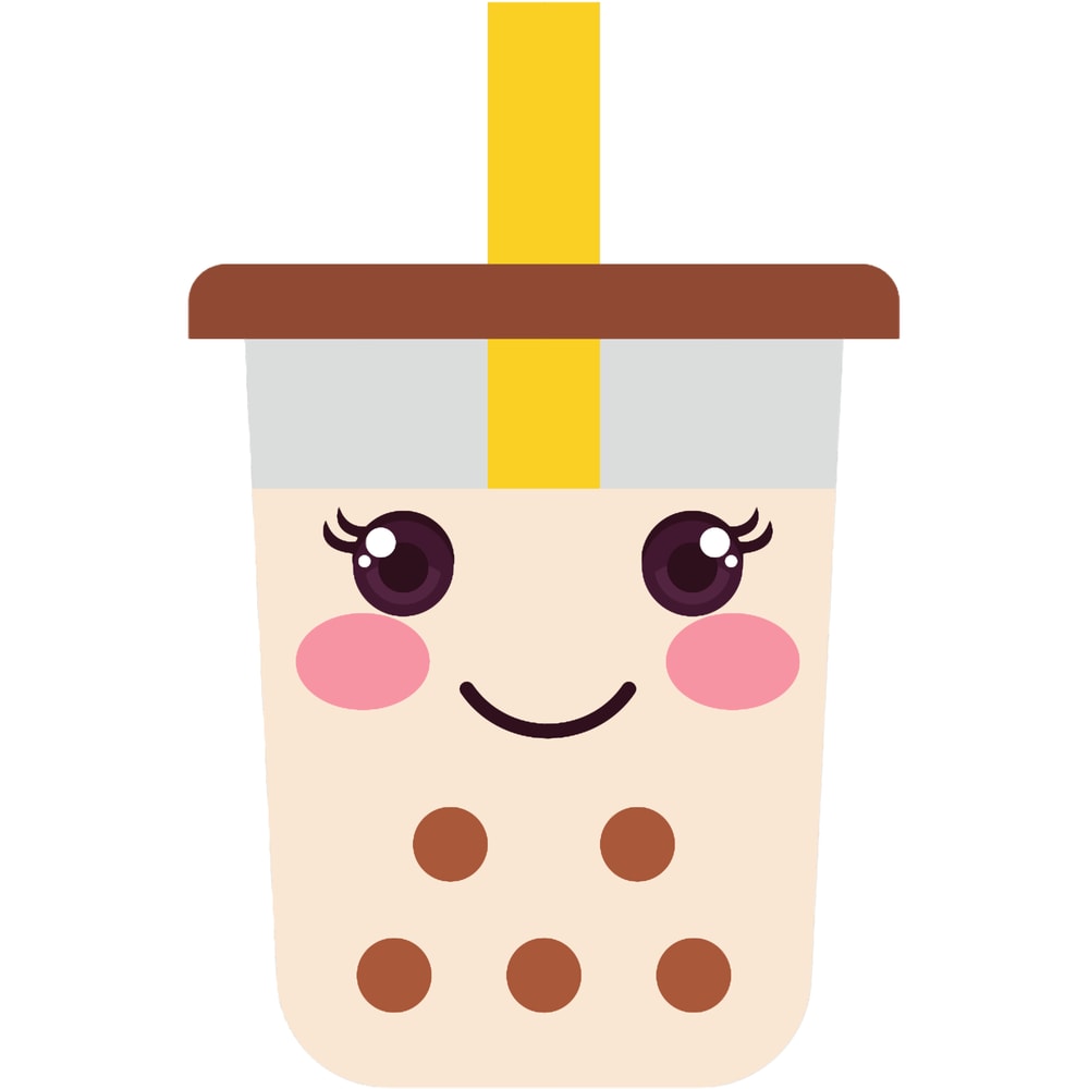 Cute Boba Milk Tea Kawaii Bubble Tea Lover.png