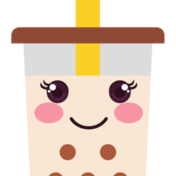 cute boba milk tea kawaii bubble tea lover