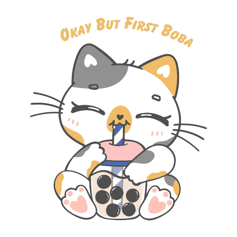 Cute kawaii kitty Boba Life .png