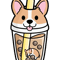 Kawaii Corgi Bubble Tea .png