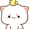 Peach and Goma cute cat .png