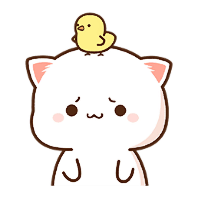 Peach and Goma cute cat .png