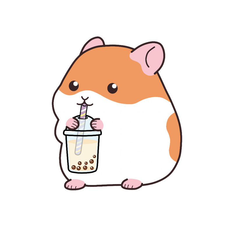 Squishy Hamster Loves Boba .png