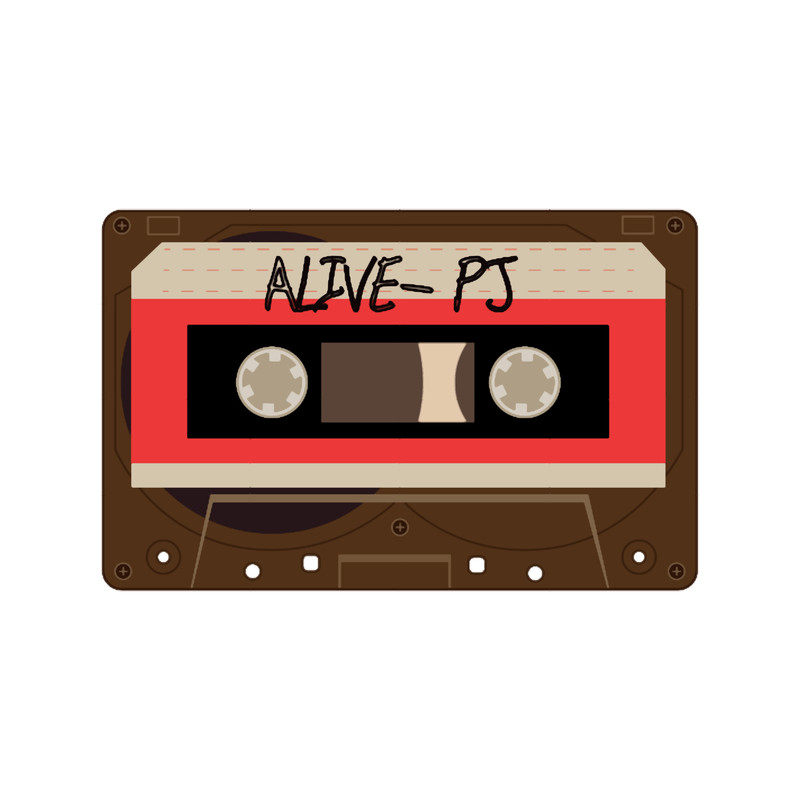 Vintage Cassette tape, Alive-PJ.png