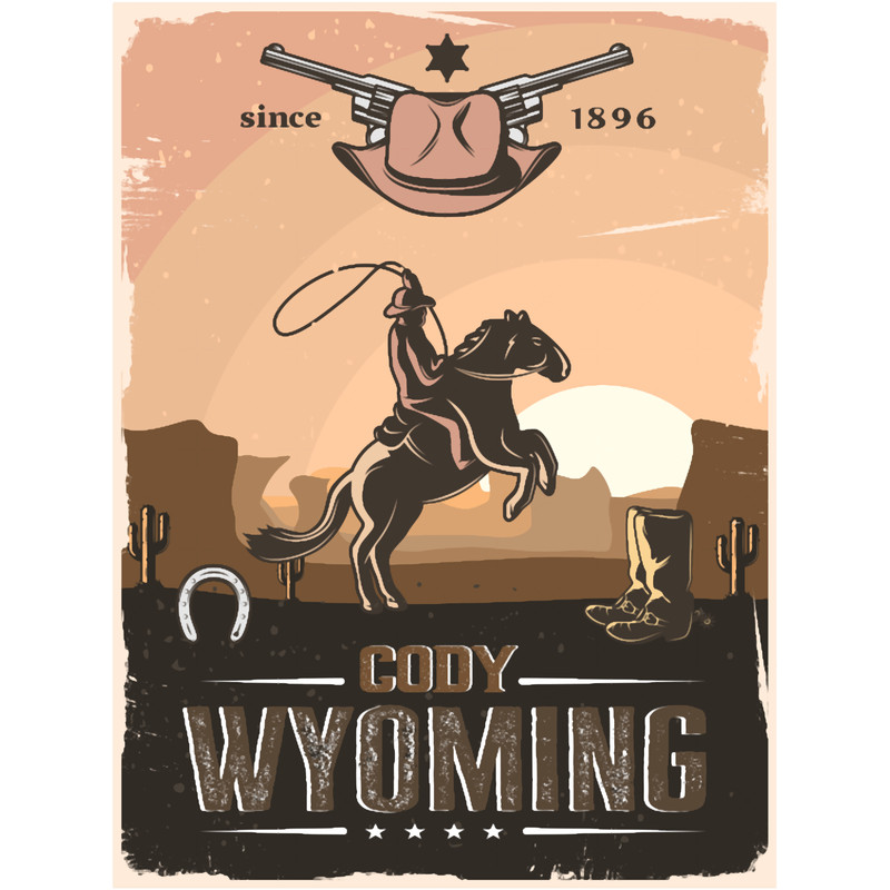 Cody Wyoming - Cool Vintage Graphic .png