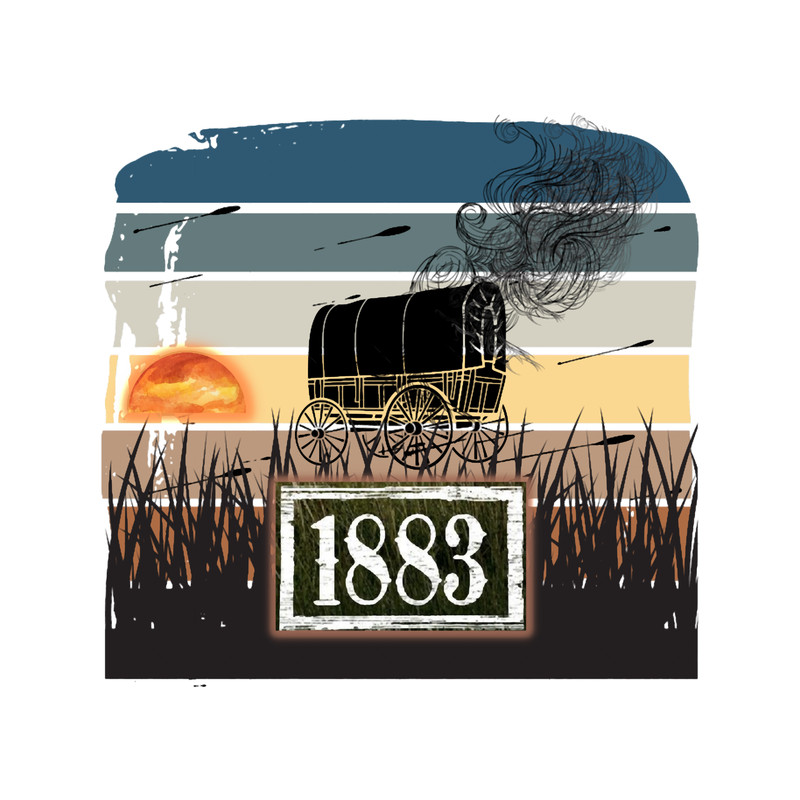Yellowstone 1883, Prequel Series 1883, Retro Montana Design, Dutton Family Ranch .png