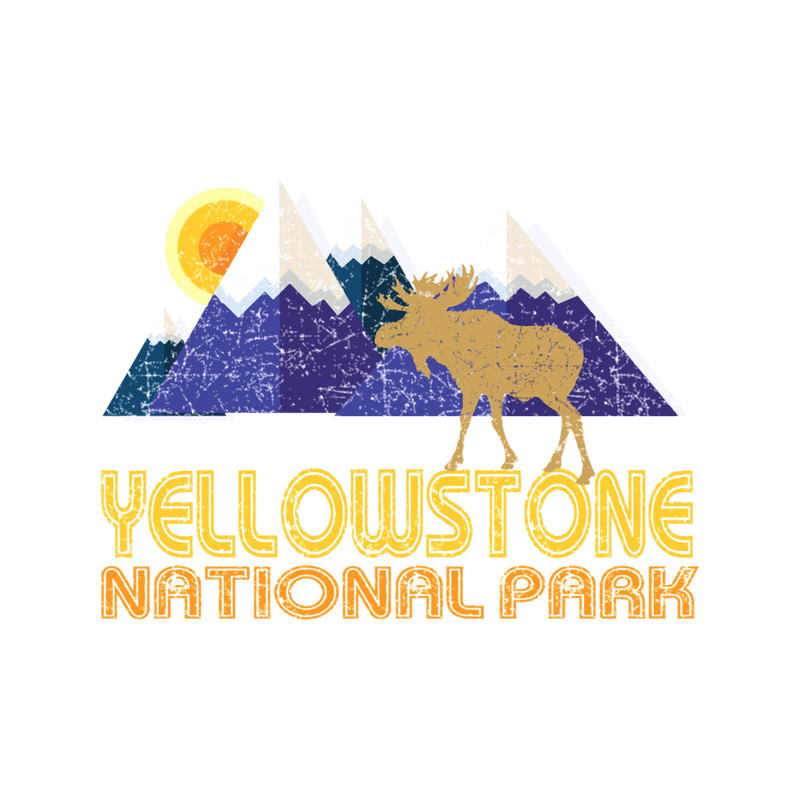 Yellowstone National Park Moose Mountain Landscape.png