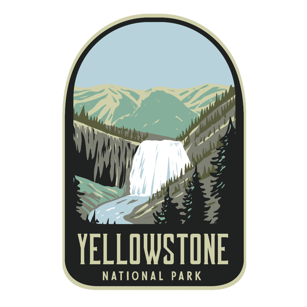 Yellowstone national park retro .png