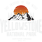 Yellowstone National Park Wolf Mountains Vintage .png