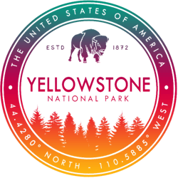 yellowstone national park wyoming montana idaho emblem souvenirs