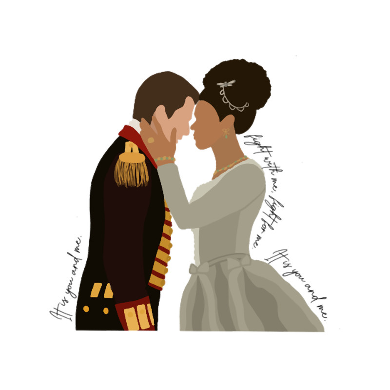 Queen Charlotte and George, a Bridgerton story, fight with me fight for me it is you and me Long T-S.png