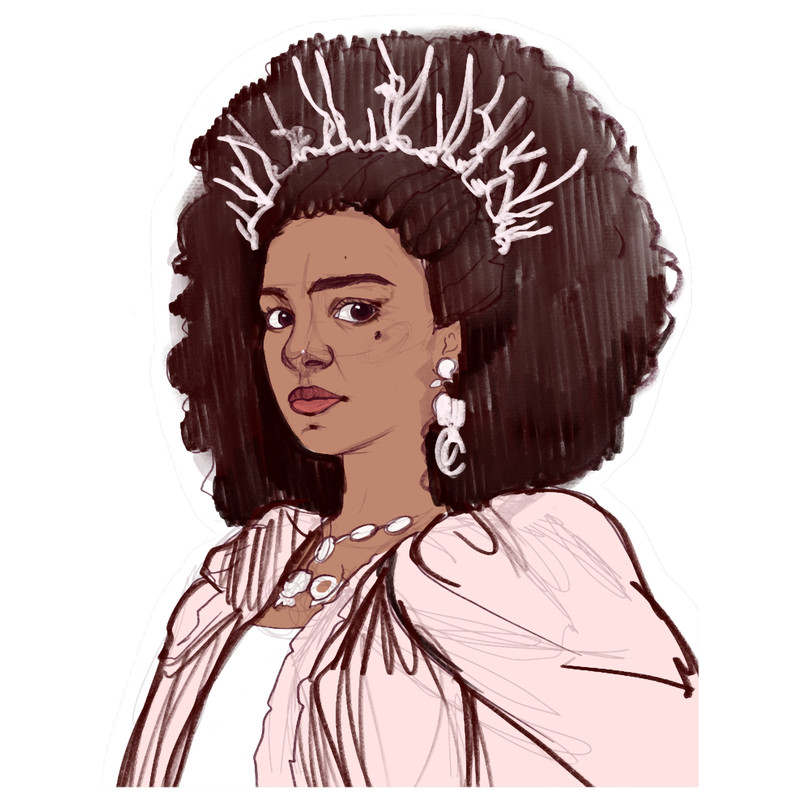 YoungQueen Charlotte, Bridgerton Netflix. Sketch.png