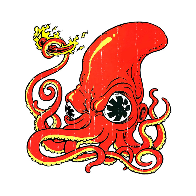 Red Hot Chilli Peppers Vintage Red Octopus Delicious .png