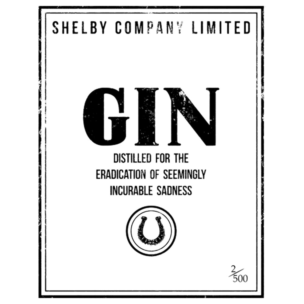 Peaky Blinders Shelby Company Limited Gin Label Peaky Blinders.png