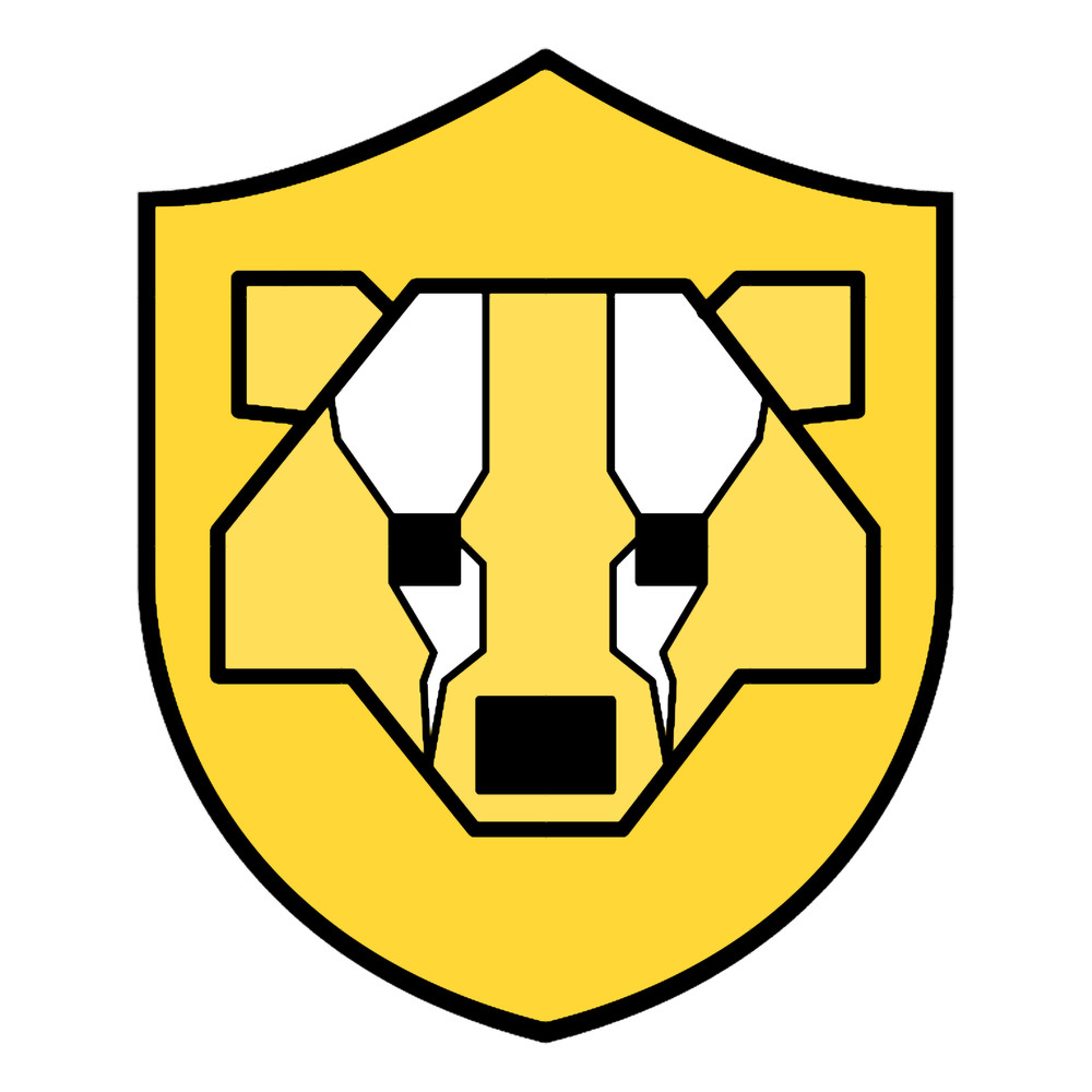 Geometric Huffle Badger Emblem.png