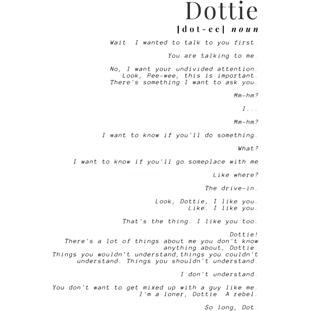 PeeWee_s Big Adventure Dialogue between PeeWee and Dottie.png