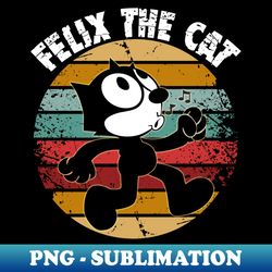 felix the cat png, digital design download, cartoon png, sublimation, retro png, shirt designs, sublimation png, graphic