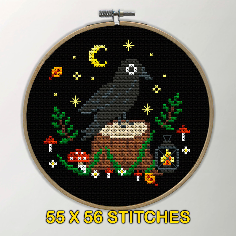 Forest crow Cross Stitch (3).jpg